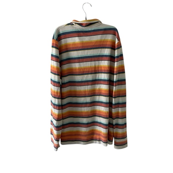 L.L.Bean Men's Comfort Stretch Piqué Quarter Zip Pullover, Long-Sleeve, Stripe - Picture 4 of 8